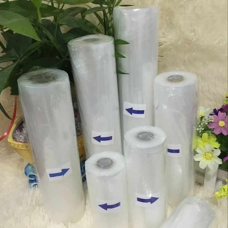 5 Rolls/Lot Food vacuum sealer Storage saver bags Vacuum 5 size Bags For Kitchen Vacuum Sealer to keep food fresh