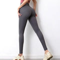 Summer new double-sided woolen nude fitness pants no embarrassing line women's sportswear buttocks lifting high waist yoga pants