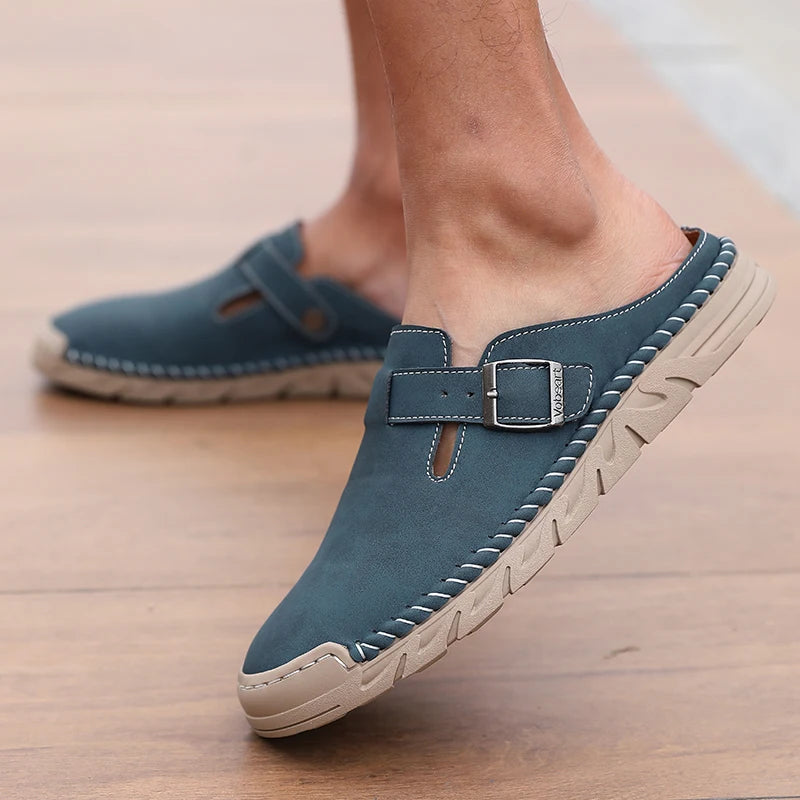 High Quality Semi Slip Shoes 2026 Arrival Men's Leather Shoes Comfortable and Casual Loafers Breathable Outdoor Walking Shoes