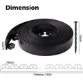 10m Garden Lawn Edging Strip, Bendable Landscape Border, Soil Barrier Tree Surround Divider for Yard Flower Bed Landscaping