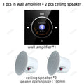 Home Audio Background music player system Bluetooths sound in wall amplifier TF USB FM control panel with stereo ceiling speaker