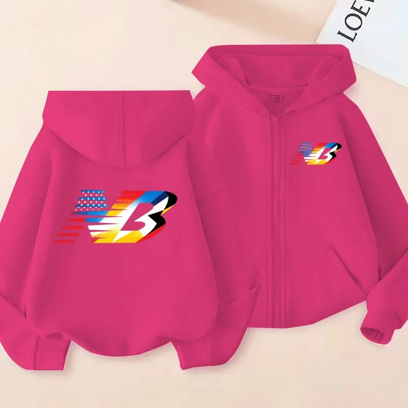 New Children's Sport - style Zipper Hooded Sweatshirt - View 6 | SAMAG