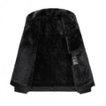 Winter Fleece Warm Leather Jacket Men Pu Business Casual Loose Thick Leather Coats Male Fashion Vintage Faux Fur Outwear Jackets