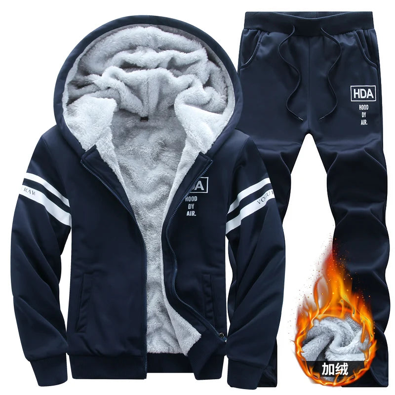 Wolf Czuadlte2024New Winter Men's Sports Set Casual Pants | SAMAG