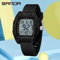 SANDA 6506 Men's Electronic Watches Stopwatch Alarm 5ATM Waterproof Sports Digital Watch for Men Luxury Shockproof Clock Reloj