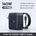 【New Sale】Baseus 140W GaN Charger PD Charger USB C Charger Fast Charge For Macbook Tablet Phone Charger For iPhone 17 16 15 14
