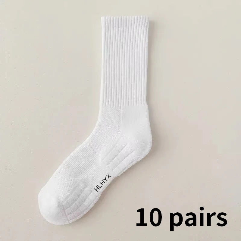 10pairs HLHYX Socks Men's Cotton Deodorant Winter Towel | SAMAG