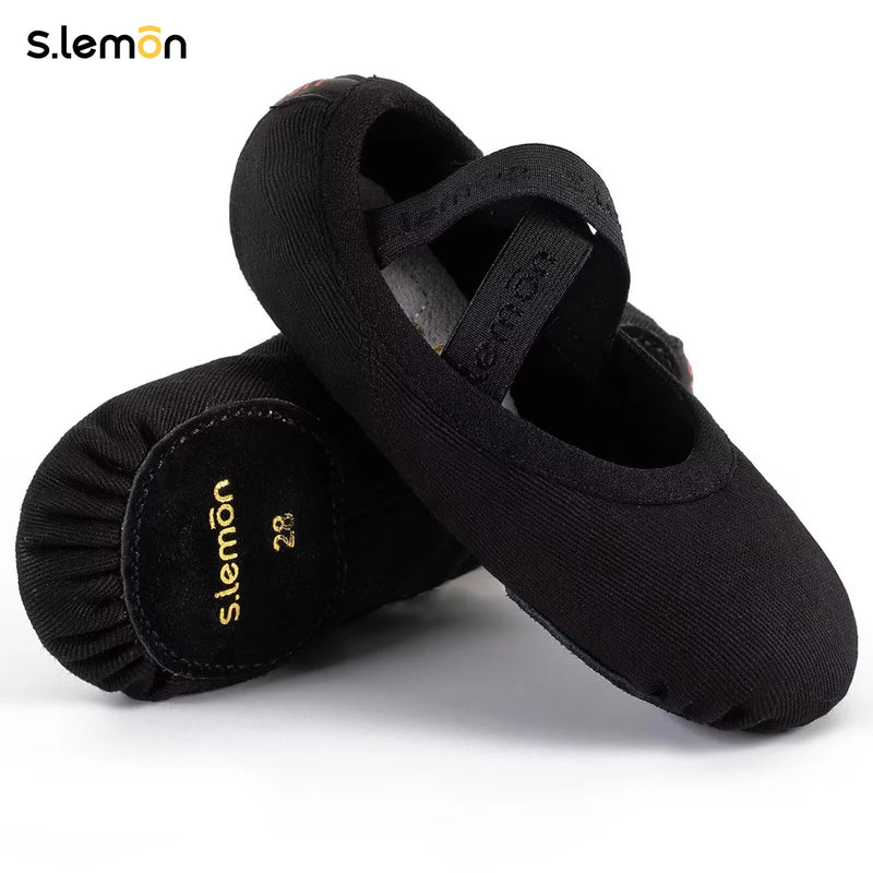 Ballet Shoe,Girls Elastic Ballet Slippers Stretch Canvas Dance Shoes for Kids Adult