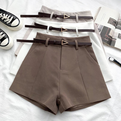 ITOOLIN Casual Women's Shorts A - line High Waist Chic | SAMAG
