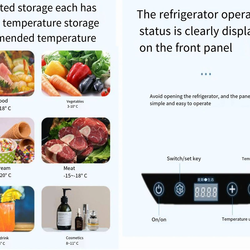 Portable 30L Drawer Fridge 12V 24V Car Refrigerator Freezer Compressor 12V Fridge for RV