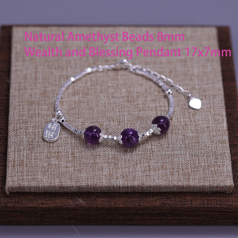 VENTFILLE 925 Sterling Silver Butterfly Bracelet for Girl Bead String Design Insect Fashion Versatile - Visuel 23 | SAMAG
