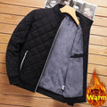 Autumn Winter Men's Clothing Fashion Stand Collar Thickened Warm Parkas Fleece Lining Outdoor Windbreaker Casual Jackets for Men
