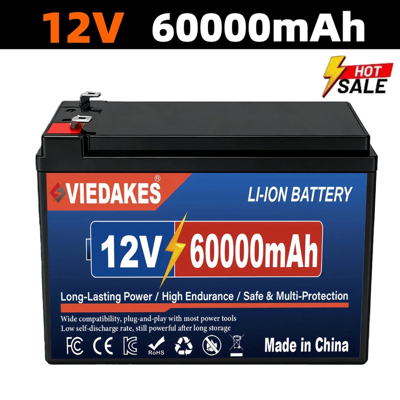12V 10.5Ah Lithium Battery Rechargeable Replacement 12V Sprayer Battery with Built-in High Current BMS 12.6V 3A Charger 21A 30A