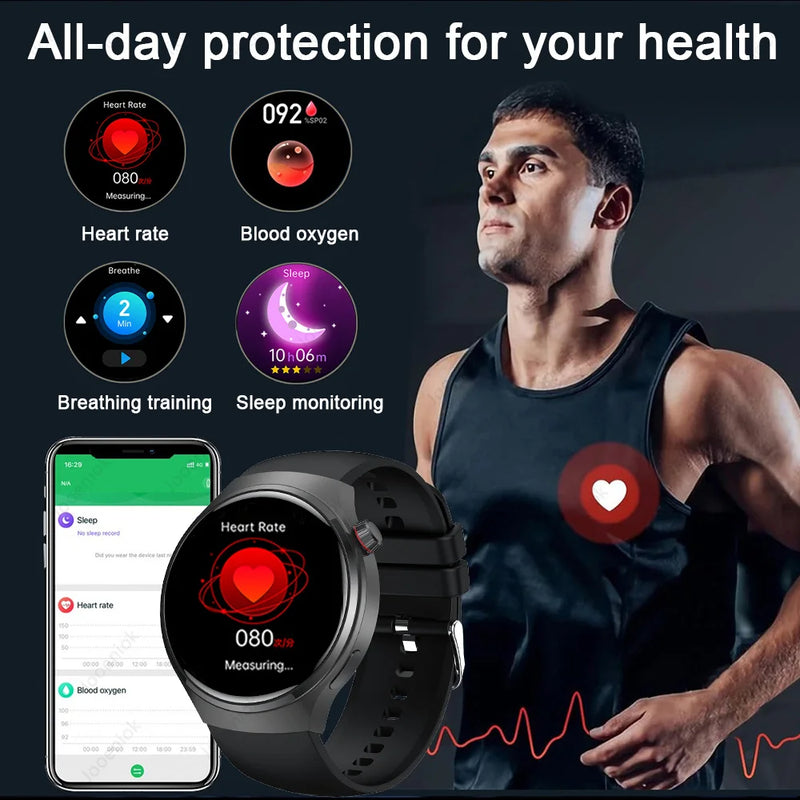 2026 New Watch 5 Pro Upgrade GPS NFC Men's Smartwatch 360*360 AMOLED HD Bluetooth Call Waterproof Smart Watch For Android iOS