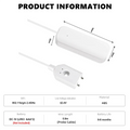 Tuya WiFi/Zigbee Water Level Sensor Leakage Alarm Flood Leak Detector Smart Life APP Water Alert Overflow Alarm Home