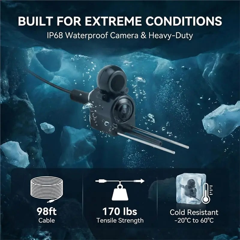 A74K-Underwater Fishing Finder Camera: 220°Wide-Angle | SAMAG