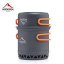 Widesea Camping Pot 1.3L 2.3L Cookware Outdoor Cooking Kettle Set Heat Cooker Travel Tableware Tourist Kitchen Utensil Equipment