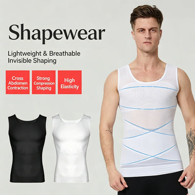 Men Compression Shirts for Shapewear Chest Abdomen | SAMAG