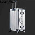 COLENARA 20 "24" 26 "29 Inch All Aluminum Magnesium Alloy Suitcase High-quality Large Capacity Men's Business Travel Luggage