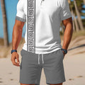 Men's Summer Polo Shirt Sets Casual Collared Sportswear | SAMAG
