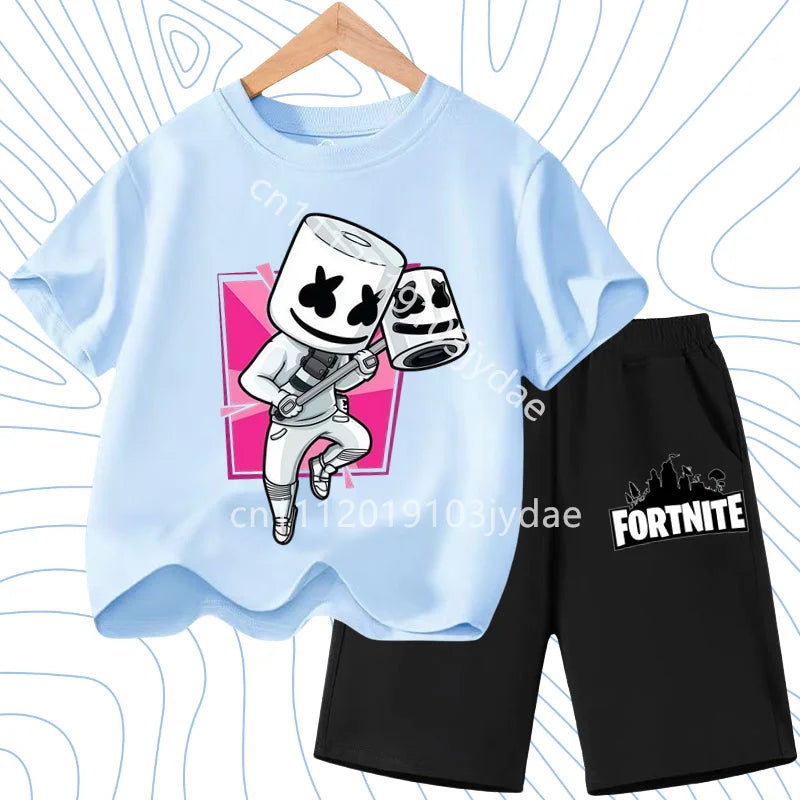 Fortnites Series T-shirt Shorts Suit for Children Hot | SAMAG
