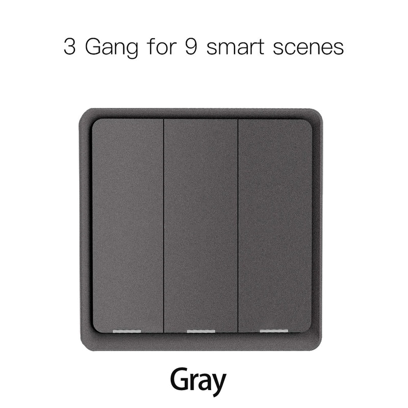 Moes ZigBee Wireless Scene Switch 12 control modes Handheld Push Button Setup Home Automation Scenario Tuya Smart Devices