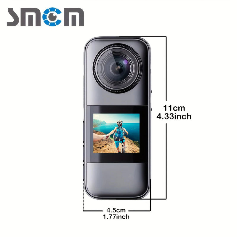 1 dual-screen sports camera for outdoor activities, with 32GB memory card, capable of taking photos and recording videos