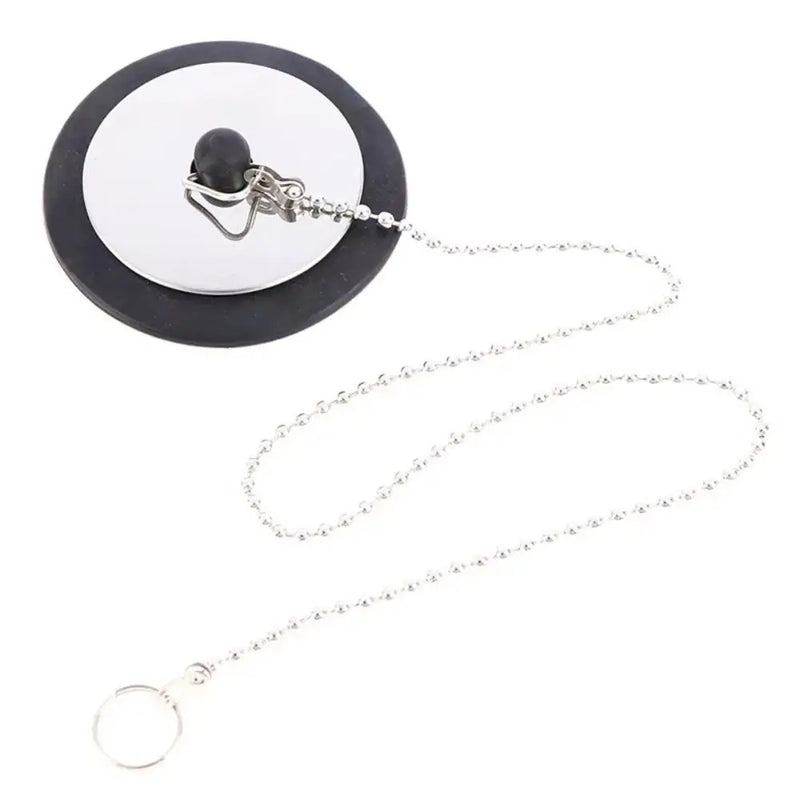 1Pcs Durable Rubber Tub Stopper With Chain Universal Bath Tub Drain 4/4.3/5cm With Hanging Ring Bathtub Plug Bathtub Accessories