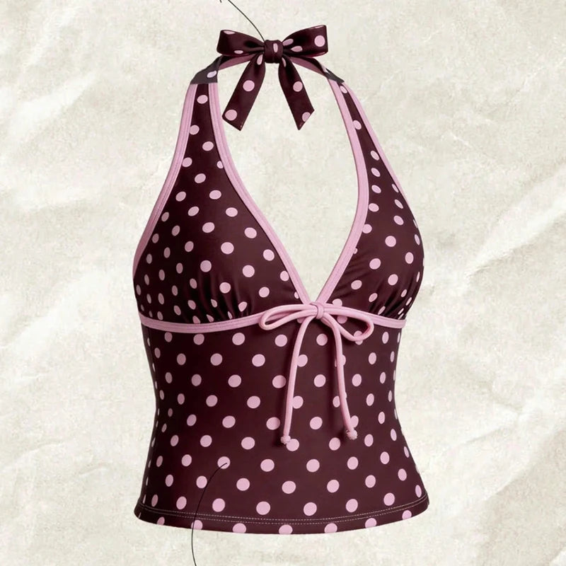 Sexy Women's Swimsuit Polka Dot Tankinis Bikinis Sets | SAMAG