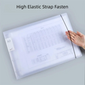 Clear File A3 Binder Portfolio Folder With Rings Transparent Sleeves A3 Poster Binder Drawing Portfolio Office Filing And Binder