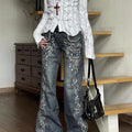 Jeans Women Y2k Pants Vintage Low Rise Bootcut Distressed Denim Trousers  Women  Design  Autumn Winter Fashion