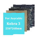 Kobra 3 Build Plate Kobra 3 Pei Textured PEO 256x268 For Anycubic Kobra 3 Combo Build Plate Spare Parts Double Sided Heat Bed