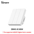 SONOFF ZBM5 80/86 Type Zigbee Smart Wall Switch Supports No Neutral and Neutral Wire Detach Relay Mode Works with Home Assistant
