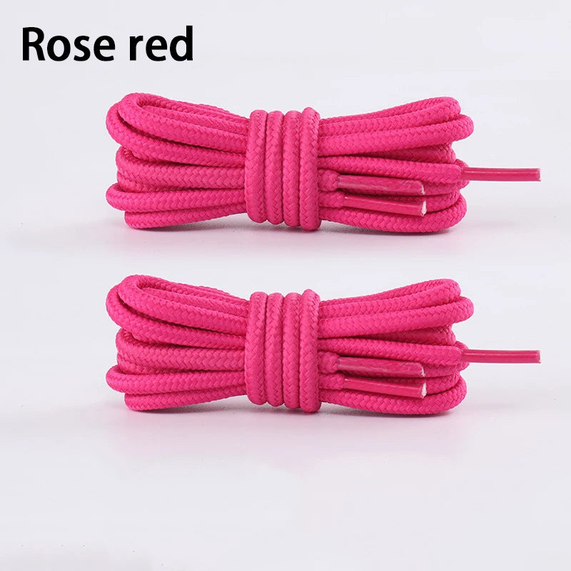 Classic Round ShoeLaces 20 Colours Durable Solid Shoelaces Sneakers Boots Shoelace rope 70cm/90cm/120cm/150cm 1Pair