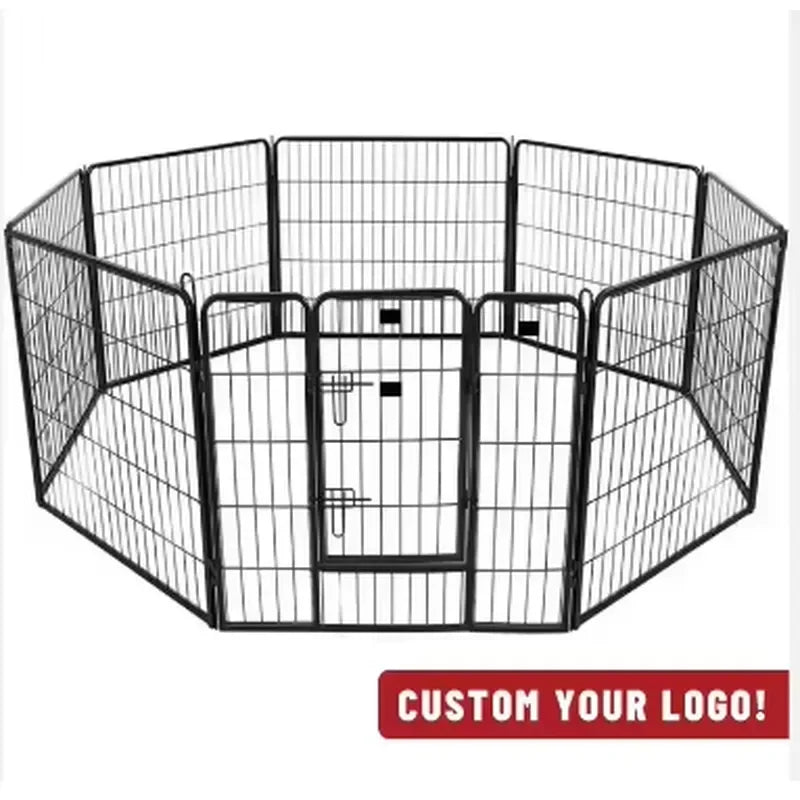 for Metal Wire Puppy Pen Dog Crate Kennel House for Exercise Training Foldable Playpen Top Quality