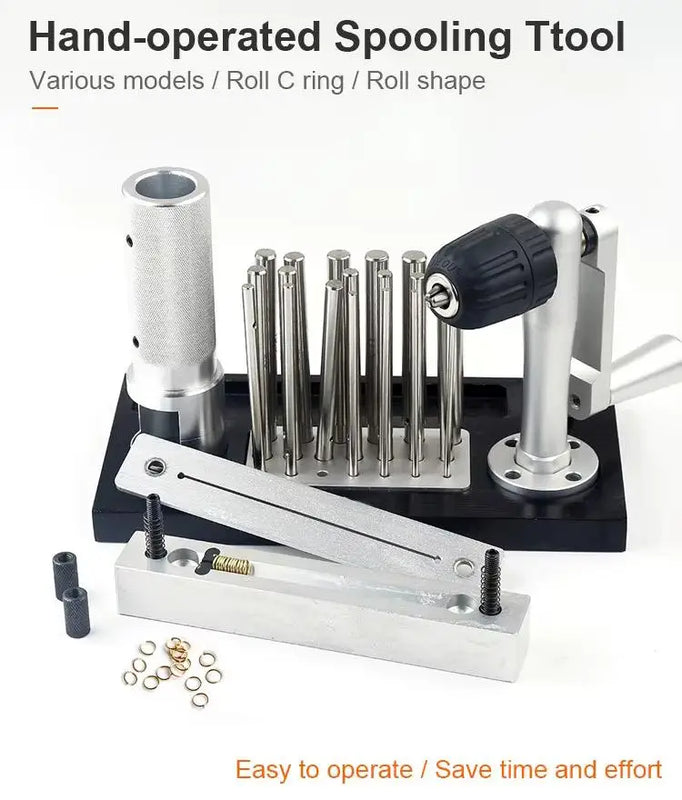 Manual Jump Ring Maker Kit 20pcs Spindles 2.5-12mm Jewelry Ring Making Tool for DIY Jewelry Making
