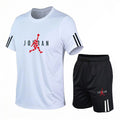 Men's Casual Sports Two - Piece Set, Fashionable Printed Short - Sleeved and Running | SAMAG