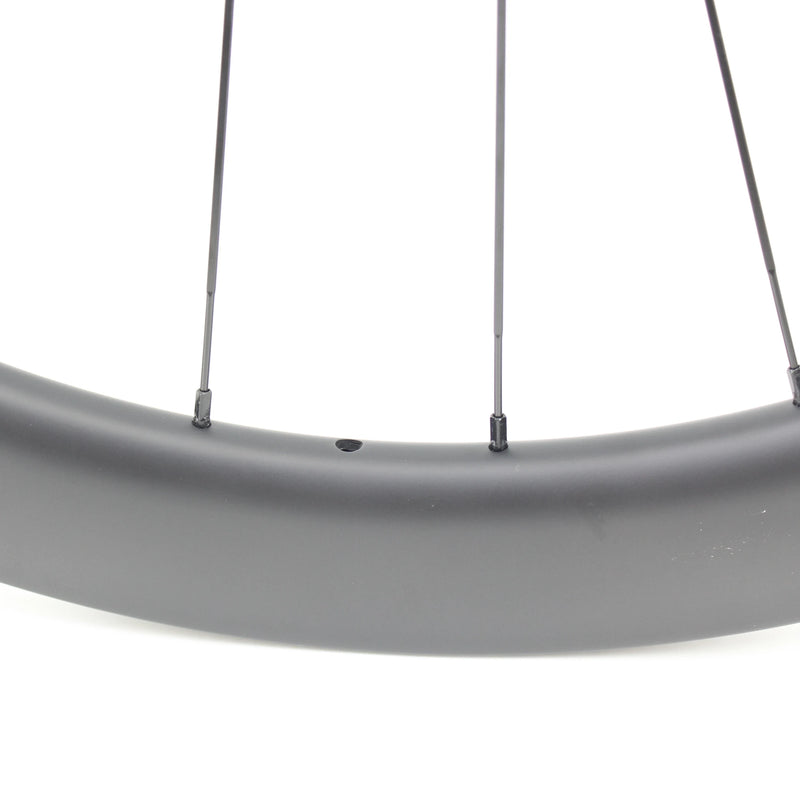 New 700C Road Bike Matt UD Full Carbon Bicycle Direct pull Thru Axle Disc brake wheelset carbon tubular clincher tubeless rims