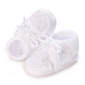 Newborn Baby's First Baptist Shoe: Newborn Boys and Girls' White Baptist Shoes Soft Sole Walking Shoes Multiple Styles-9CM/10CM