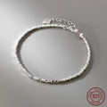 La Monada 15+4.5cm Simple Irregular Bracelets For Women Silver 925 Sterling Jewelry Fine 925 Sterling Silver Women's Bracelet