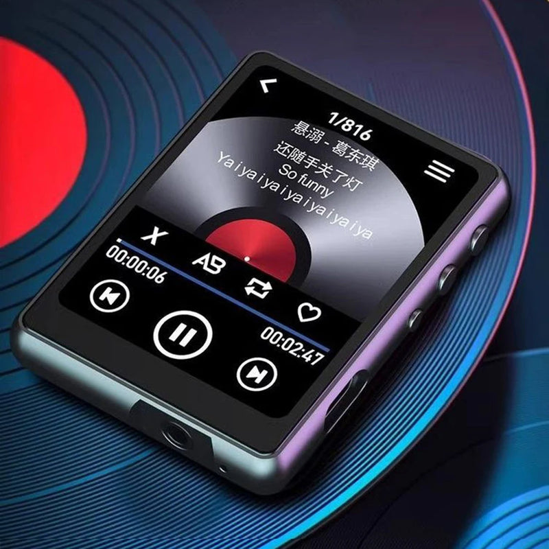MP3 MP4 Player HiFi MP4  Full Touch Screen Bluetooth-Compatible Portable MP3 Player Support FM Radio Recording E-Book