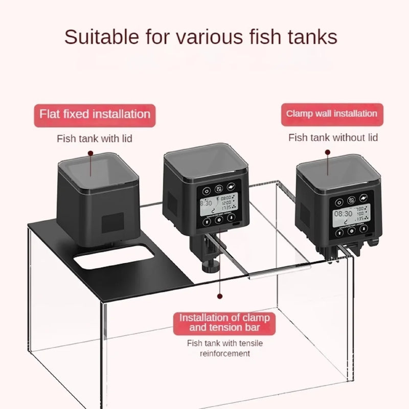 Automatic Fish Feeder LED LCD Screen 120ml/320ml Large | SAMAG