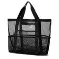 Extra Large Mesh Beach Bag, Swimming Bag for Children Beach Toy Baskets Portable Travel Storage Wash Bag Quick Dry Tote