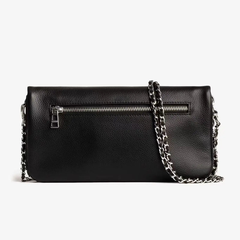 French-style exquisite one-shoulder women's bag, Spanish diamond chain fashion messenger bag, women's wing envelope bag