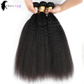 24 24 24 inches Kinky Straight Bundles Natural Yaki Straight Bundles 100% Human Hair Brazilian Hair Weave Bundles Remy Hair