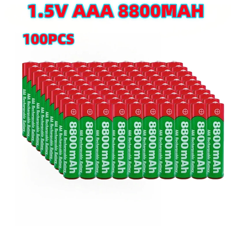 NEW 8800mAh Rechargeable Battery AAA  Alkalinity Battery 1.5 V AAA Battery for Clocks Mice Computers Toys So on