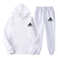 Winter Hoodie Sets Men Fashion Fleece Red Black Brand Pants Casual Jogger Suit Tracksuit Sweatshirt Woman - View 3 | SAMAG