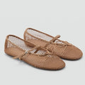 Mesh Summer Ballet Flats Shoes Women Buckle Strap Breathable 2025 New Flats Shoes Ladies Black Mary Janes Footwear Loafers