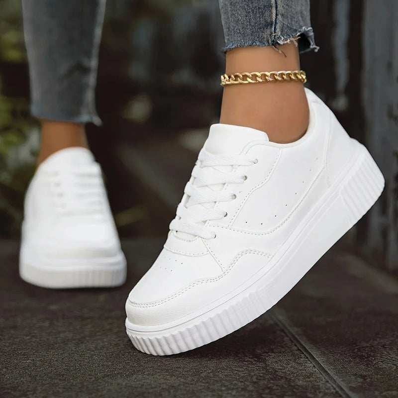 Unisex Black Skateboard Shoes Platform Lightweight | SAMAG