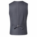 Men's Business Casual Suit Vest Slim Fit Solid Color Single Breasted Wedding Suit Vests Formal Dress Vests Party